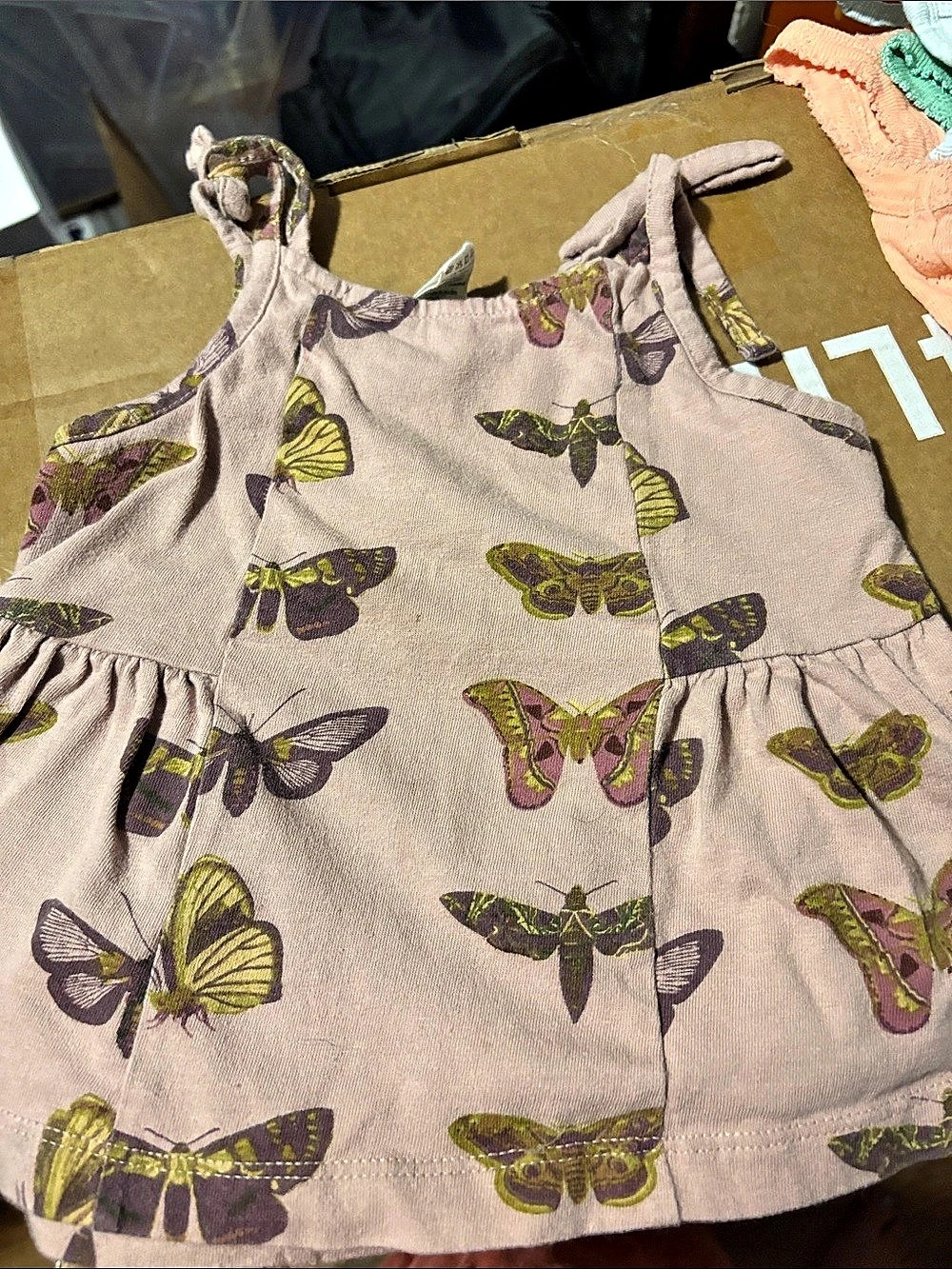 kate quinn Butterfly Print Baby Tank Purple 18-24M
